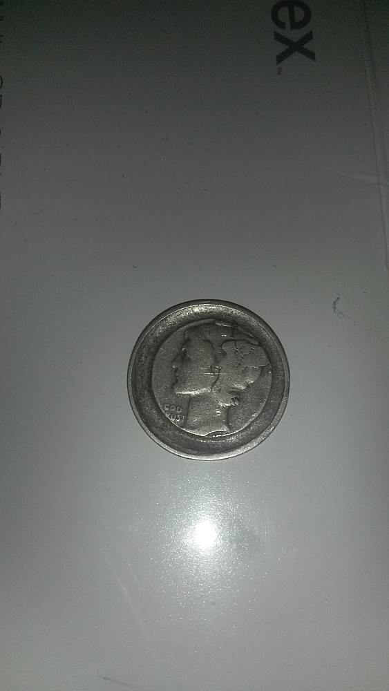 Mercury-Dime,-Unknown-Year.